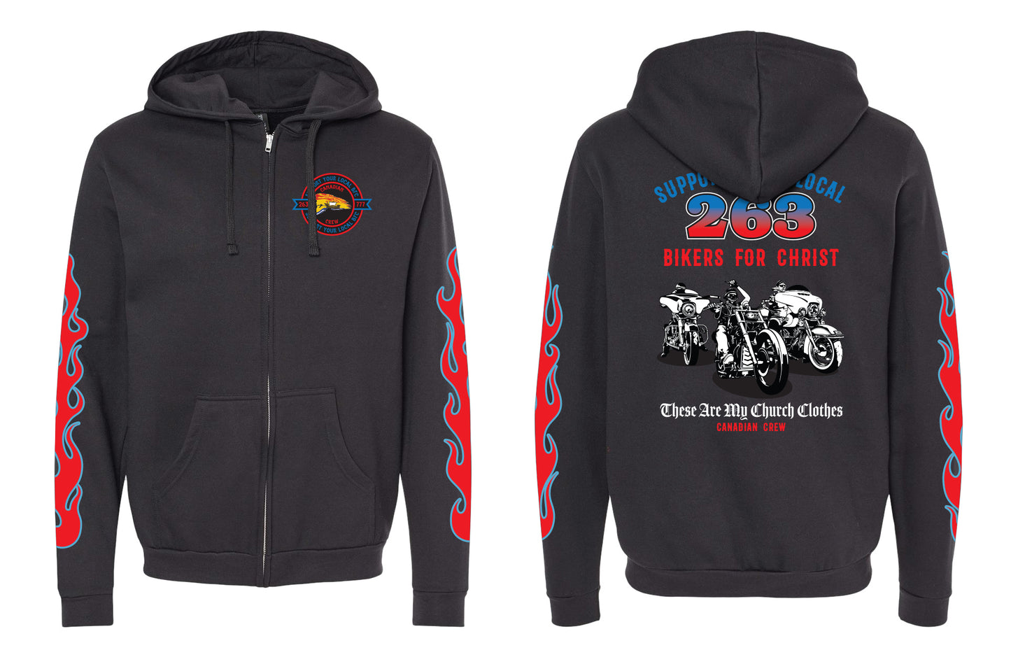 Full Zip Hoody - BFC Church Clothes