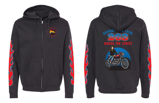 Full Zip Hoody - BFC Female Biker